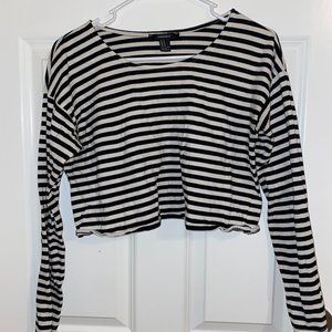 long sleeve crop top